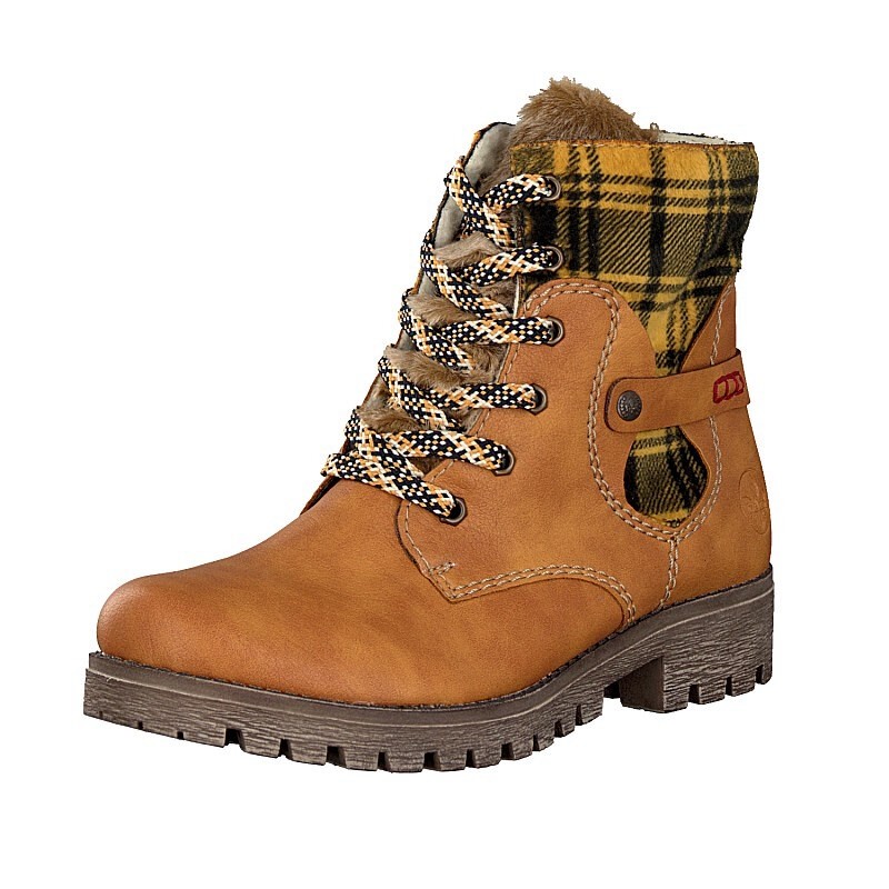 Botas Rieker 785G1-68 Para Mulher - Amarelas